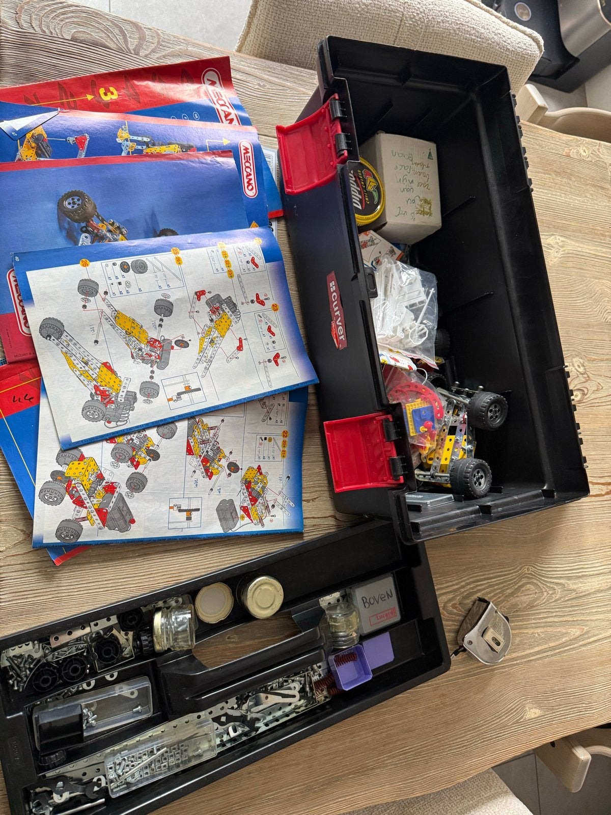 Grote Meccano set in handige opbergkoffer, Ophalen of Verzenden, Gebruikt, Overige merken