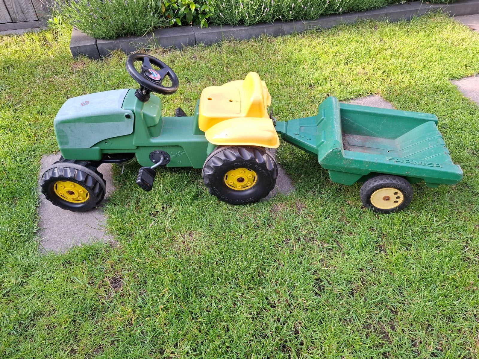 traptractor met aanhanger, Kinderen en Baby's, Speelgoed | Buiten | Voertuigen en Loopfietsen, Ophalen