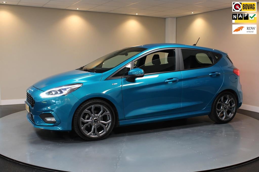 Ford Fiesta 1.0 EcoBoost ST-Line *65.000Km!* Carplay|Navi|Cr, Auto's, Ford, Voorwielaandrijving, Gebruikt, Euro 6, Blauw