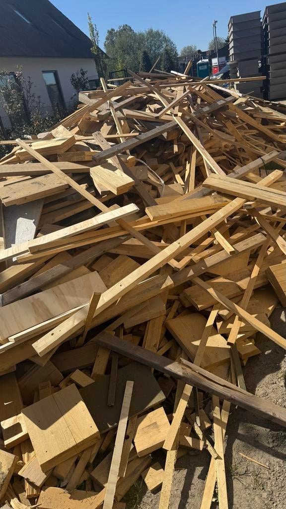 Grote partij sloop hout - Ideaal voor brandhout of projecten, Ophalen, Gebruikt, Minder dan 25 mm, Overige typen