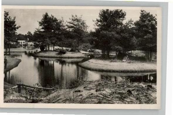 Balkbrug Kanovijver st 1952, Verzenden, 1940 tot 1960, Gelopen, Overijssel