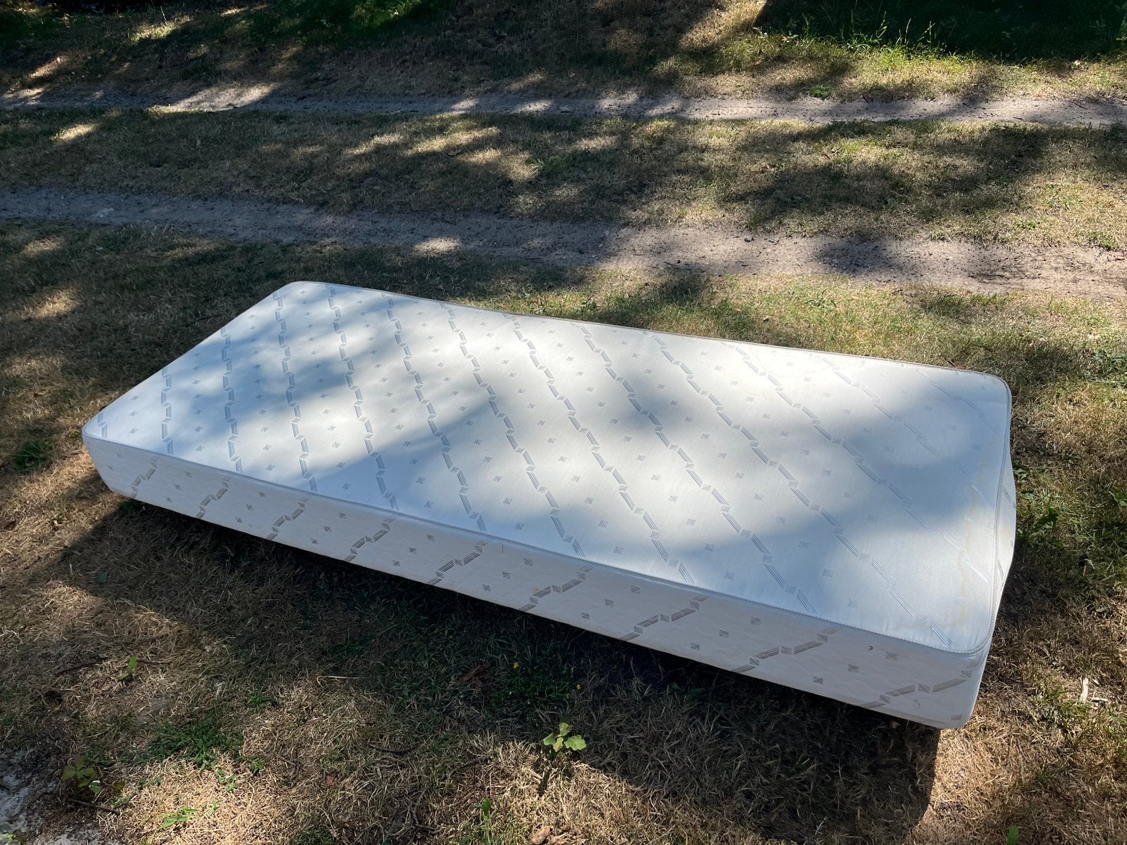 Twee Boxspring 90 x 180, Huis en Inrichting, Gebruikt, Eenpersoons, 80 cm, Crème