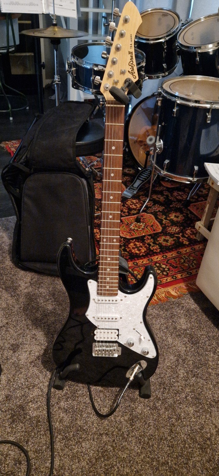 Electrische gitaar Aria Pro 2 714, Ophalen, Zo goed als nieuw, Solid body, Overige merken
