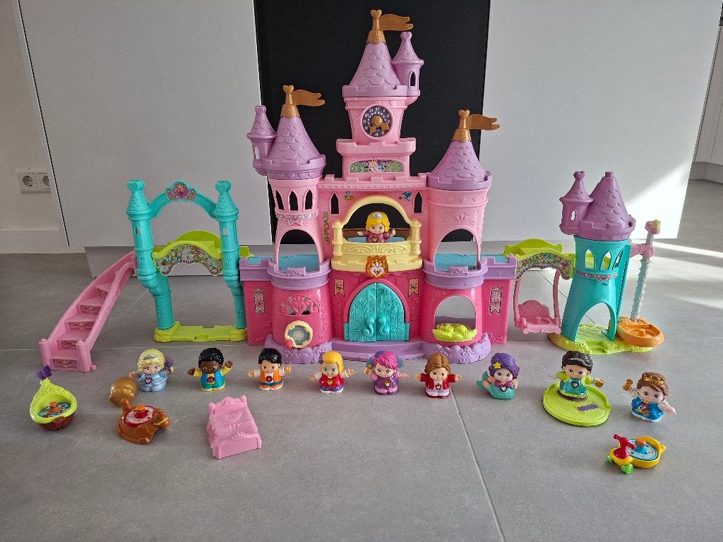 V-tech kasteel en vrolijke vriendjes, Ophalen, Zo goed als nieuw, 2 tot 4 jaar