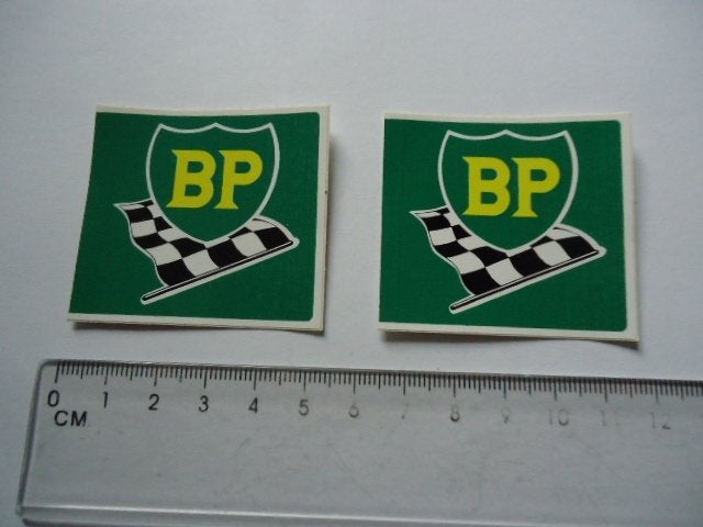 sticker oud BP Finishvlag race vlag autosport motor scooter, Verzenden, Zo goed als nieuw, Bedrijf of Vereniging