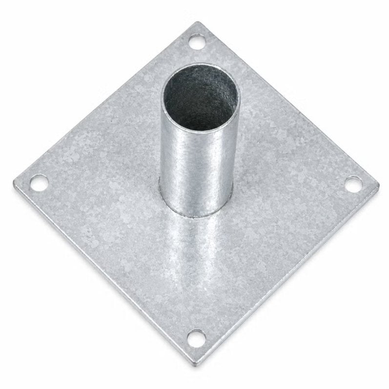Bodemplaat voor paal 6 cm diameter, Tuin en Terras, Palen, Balken en Planken, Nieuw, Overige typen, Minder dan 180 cm, Ophalen