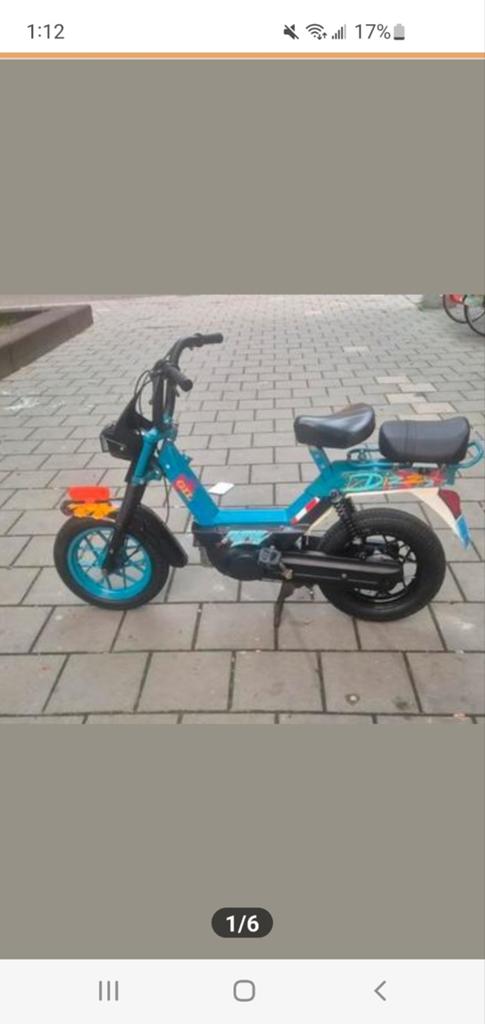 Gilera Citta origineel, 6500 km, Fietsen en Brommers, Brommers | Overige merken, Ophalen, Gebruikt, Maximaal 45 km/u, Gilera