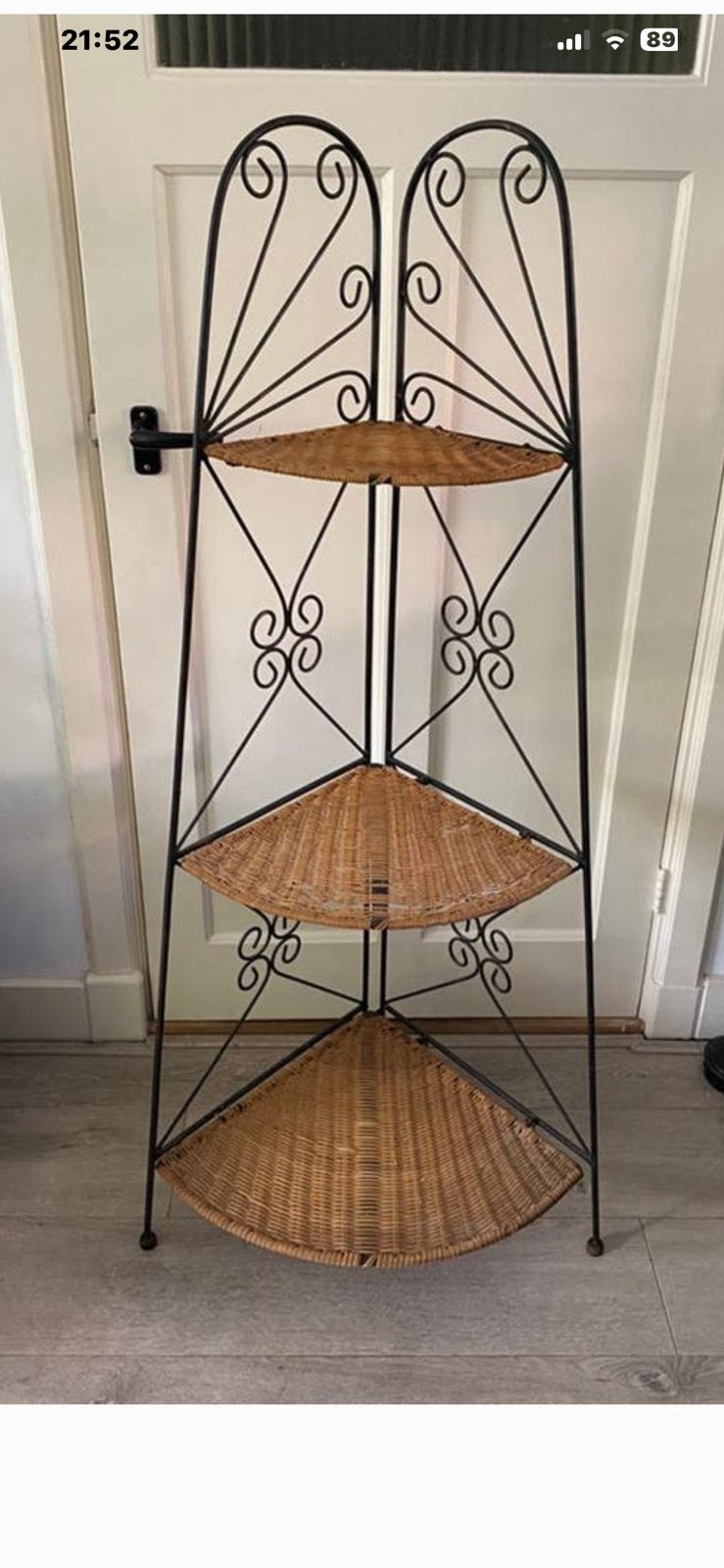 Prachtige gietijzeren etagere, plantentafel, Gebruikt, Inklapbaar, Overige materialen, Ophalen