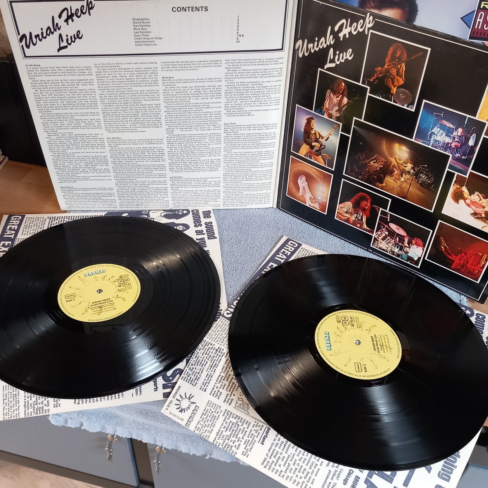 lp uriah heep live 2lp, Ophalen of Verzenden, Gebruikt, 12 inch