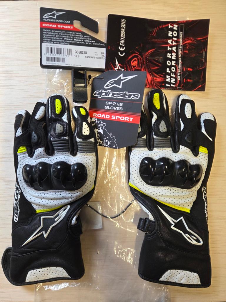Alpinestars SP-2 V2 handschoenen - XL - Zw/wit/Fluo  Nieuw!, Ophalen of Verzenden, Nieuw met kaartje, Handschoenen