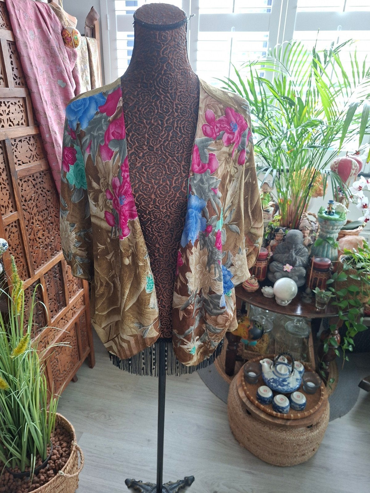Nieuw!INDIA/Mooi zijden vestje/jasje/2 kanten dragenS/M/L/XL, Kleding | Dames, India, Maat 42/44 (L), Nieuw, Ophalen of Verzenden