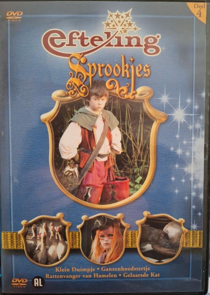 Efteling sprookjes deel 4 in dvd, Alle leeftijden, Ophalen of Verzenden, Gebruikt