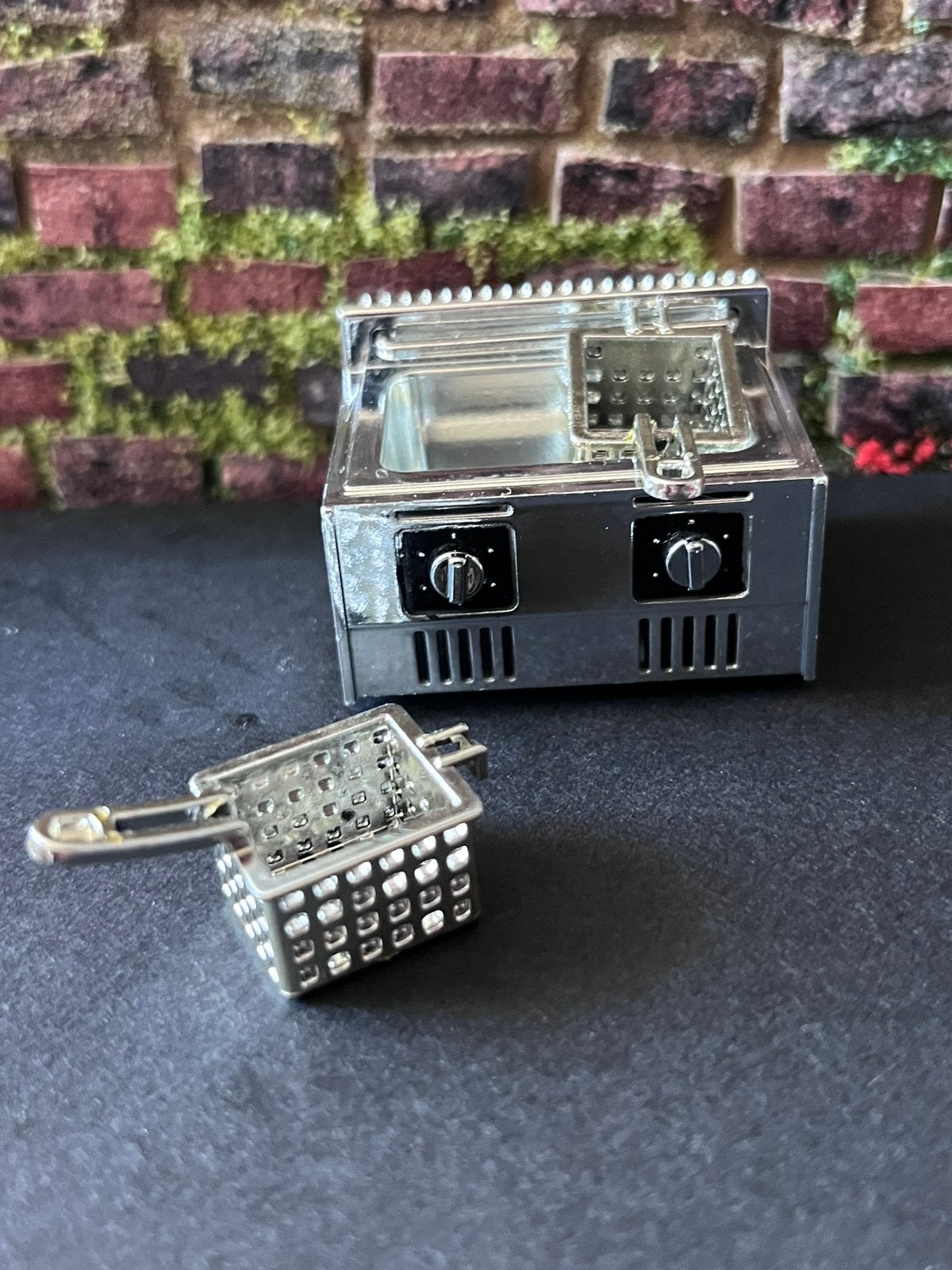 Miniatuur frituur ~ Patat bakken ~ Friteuse ~ Snack, Ophalen of Verzenden, Nieuw, Poppenhuis