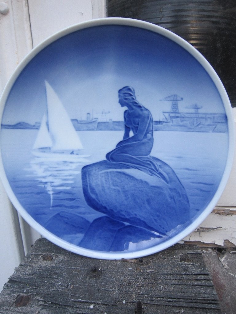 Mooi Zweeds Wandbord, Roy Kopenhagen De Kleine Zeemeermin",, Ophalen
