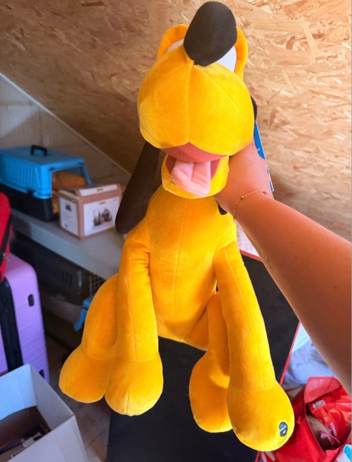 Disney Pluto knuffel - Mickey and Friends, Ophalen, Disney, Geel, Nieuw