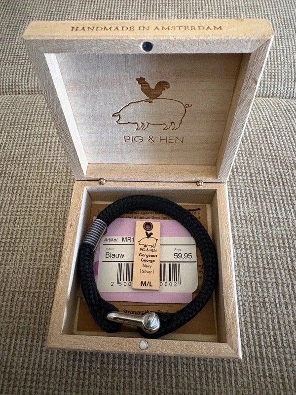 Pig & Hen Armband - Blauw, Ophalen of Verzenden, Zo goed als nieuw, Blauw