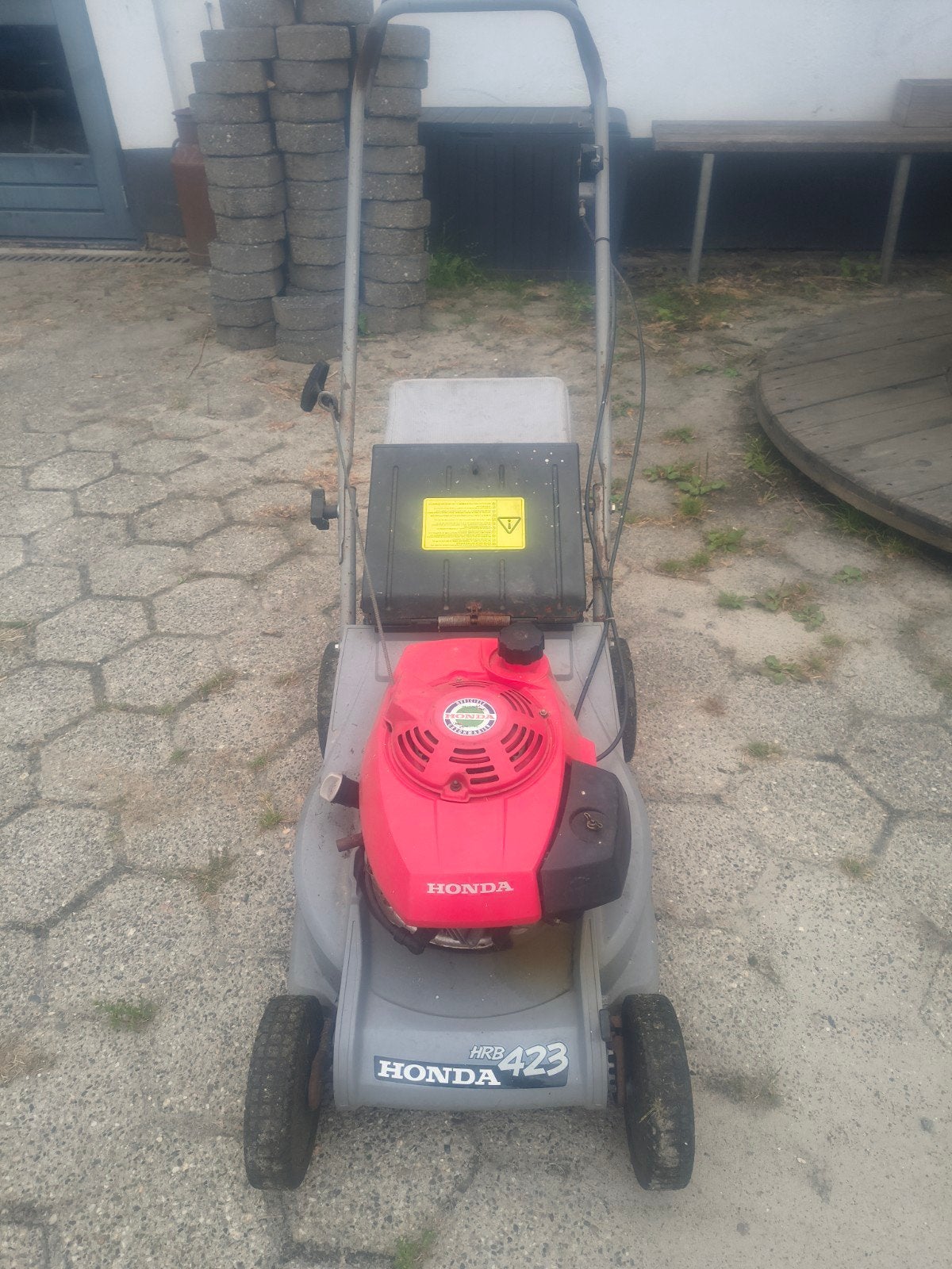Honda HRB 423 Benzine Grasmaaier met Opvangbak, Tuin en Terras, Grasmaaiers, Ophalen, Cirkelmaaier, Honda, Gebruikt
