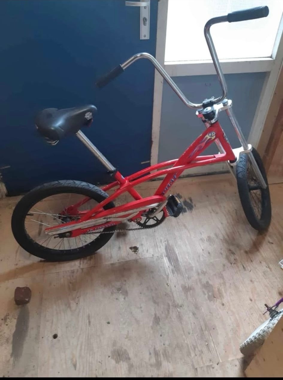Rode BMX kinder fiets, Ophalen, Gebruikt, Staal, 20 tot 24 inch