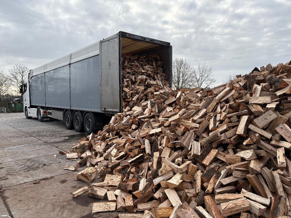 Kachelhout in bulkvracht | Mix eik, beuk en es, 6 m³ of meer, Verzenden, Beukenhout, Blokken