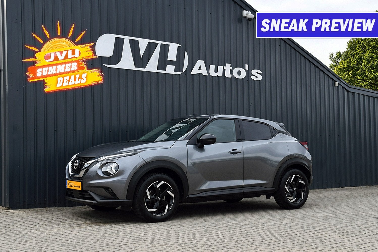 Nissan Juke 1.0 DiG-T AUT Acenta 06-2024 | BTW | Navi | Appl, Auto's, Nissan, Stof, Gebruikt, Huisgarantie, 116 pk