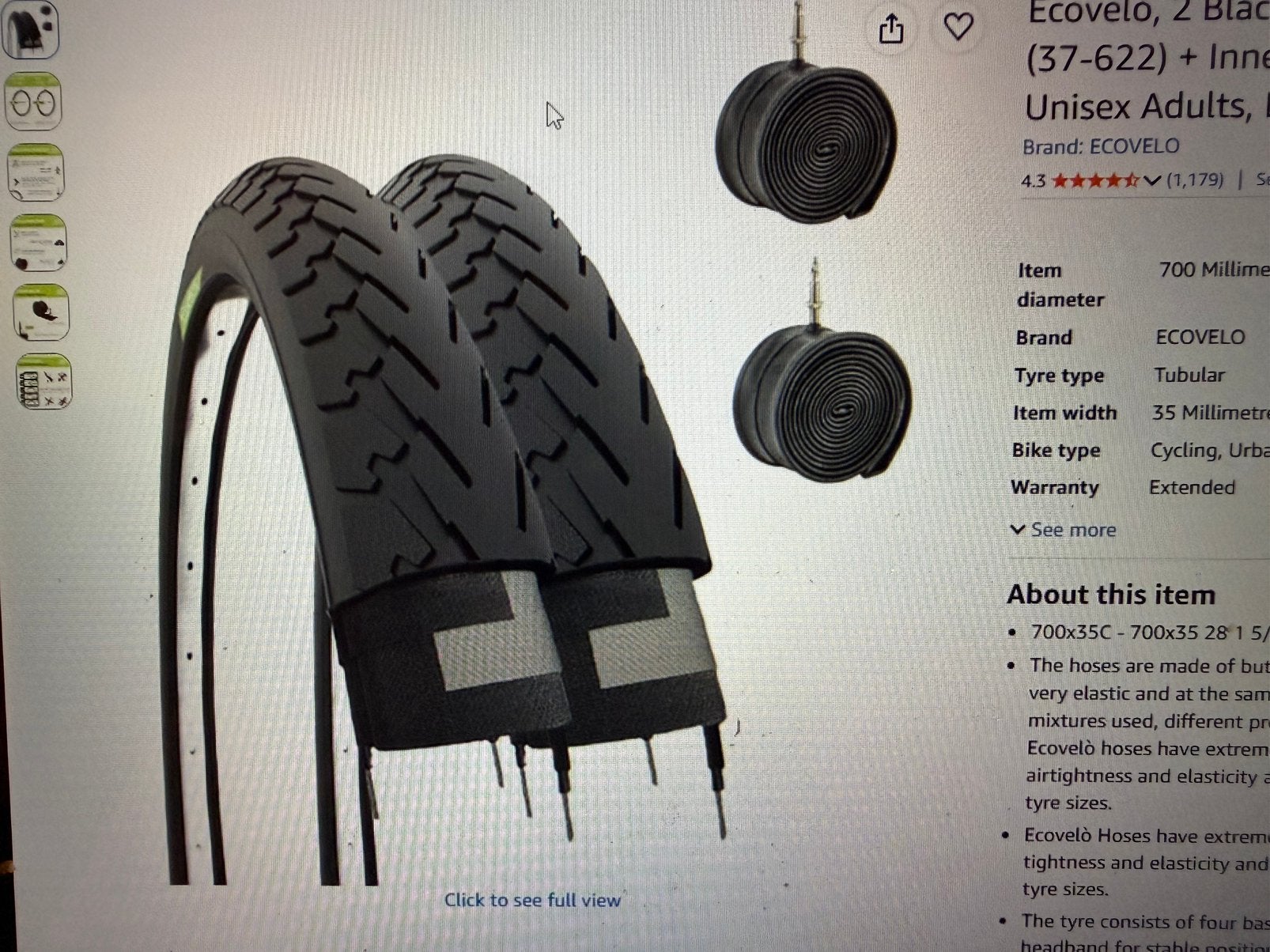Two Bike Tyres (fietsband) 700x35c, Ophalen, Nieuw