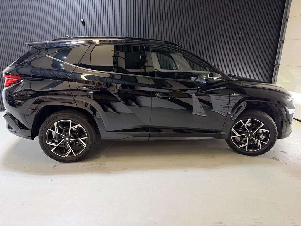 Hyundai Tucson 1.6 T-GDI HEV N Line automaat, Auto's, Hyundai, Gebruikt, Zwart, 4 cilinders, Adaptive Cruise Control