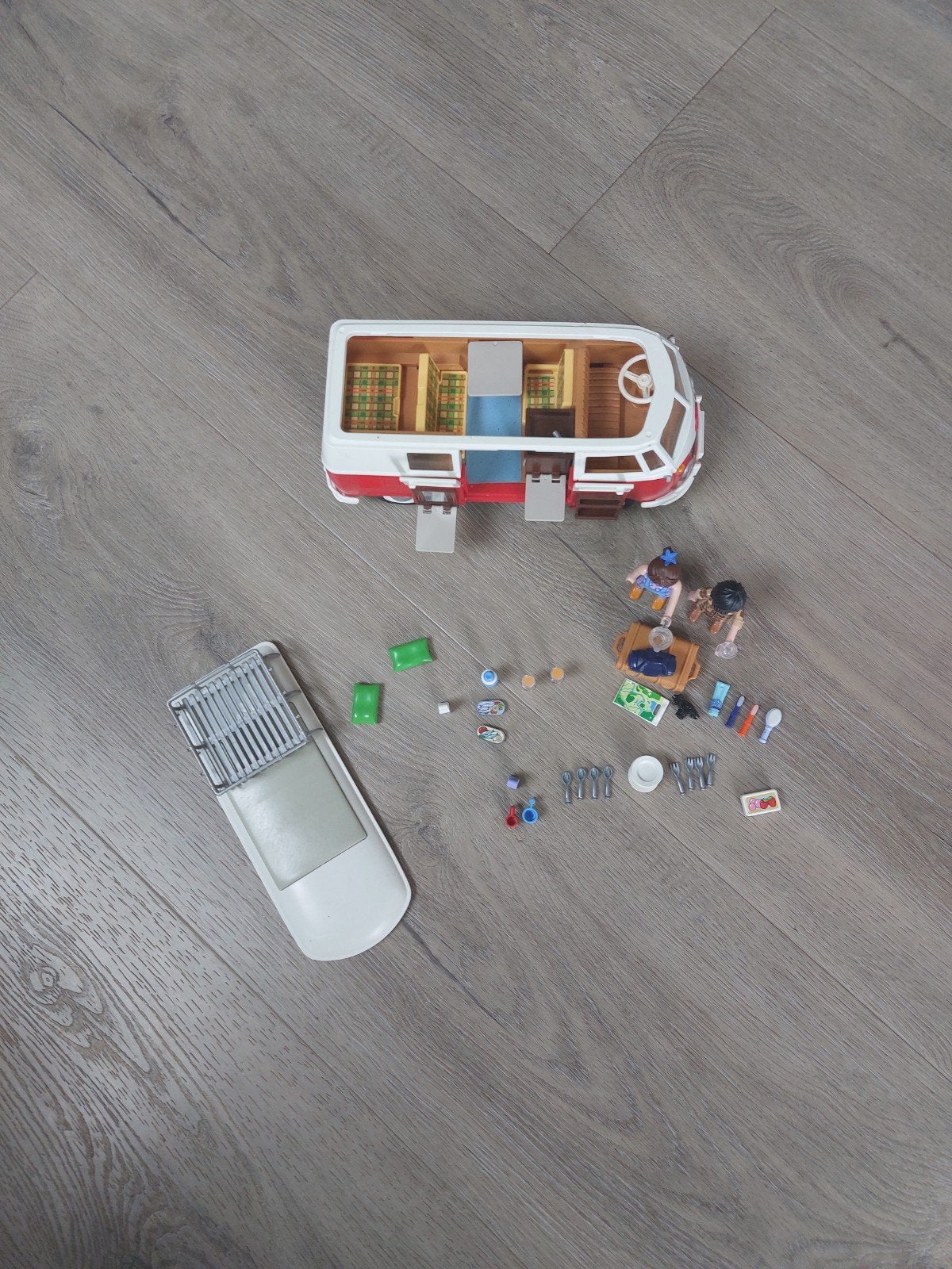Volkswagen T1 camping bus, Kinderen en Baby's, Speelgoed | Playmobil, Gebruikt, Complete set, Voertuig, Ophalen of Verzenden
