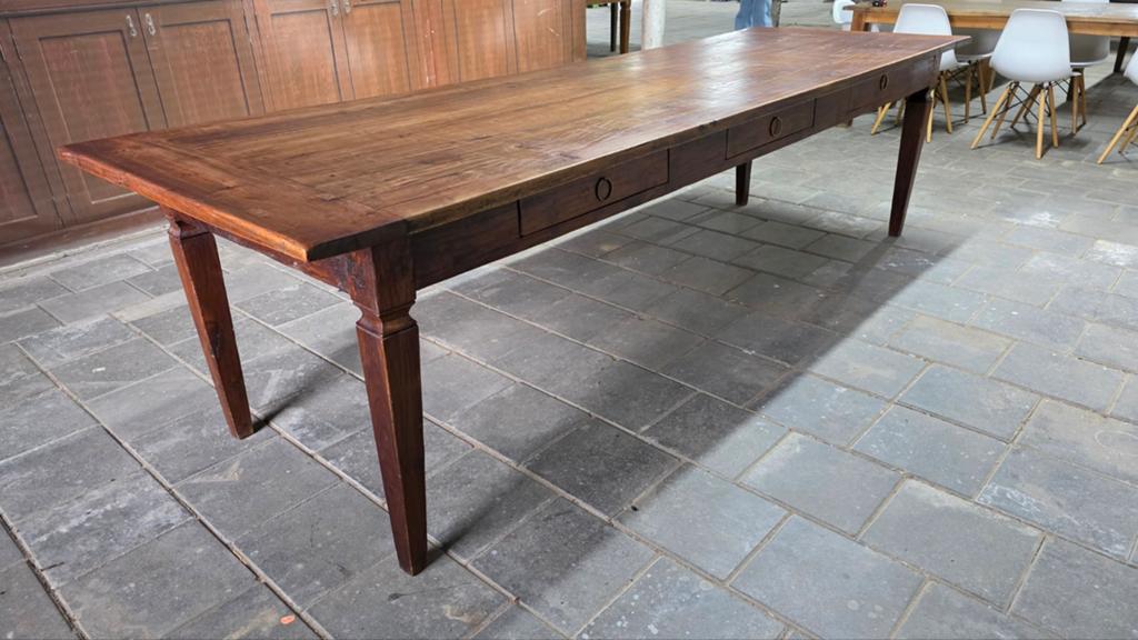 Grote boerentafel 3 meter, Huis en Inrichting, Tafels | Eettafels, Ophalen, Gebruikt, 200 cm of meer, Nb