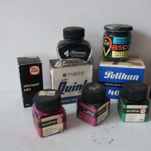 Inktpot Parker Pelikan Talens diversen origineel PARTIJPRIJS, Ophalen of Verzenden