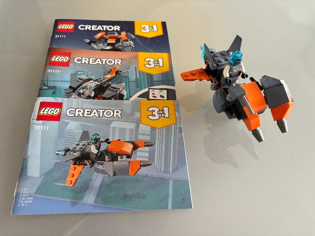LEGO Creator Cyber Drone 31111, Lego, Compleet, Ophalen of Verzenden, Zo goed als nieuw