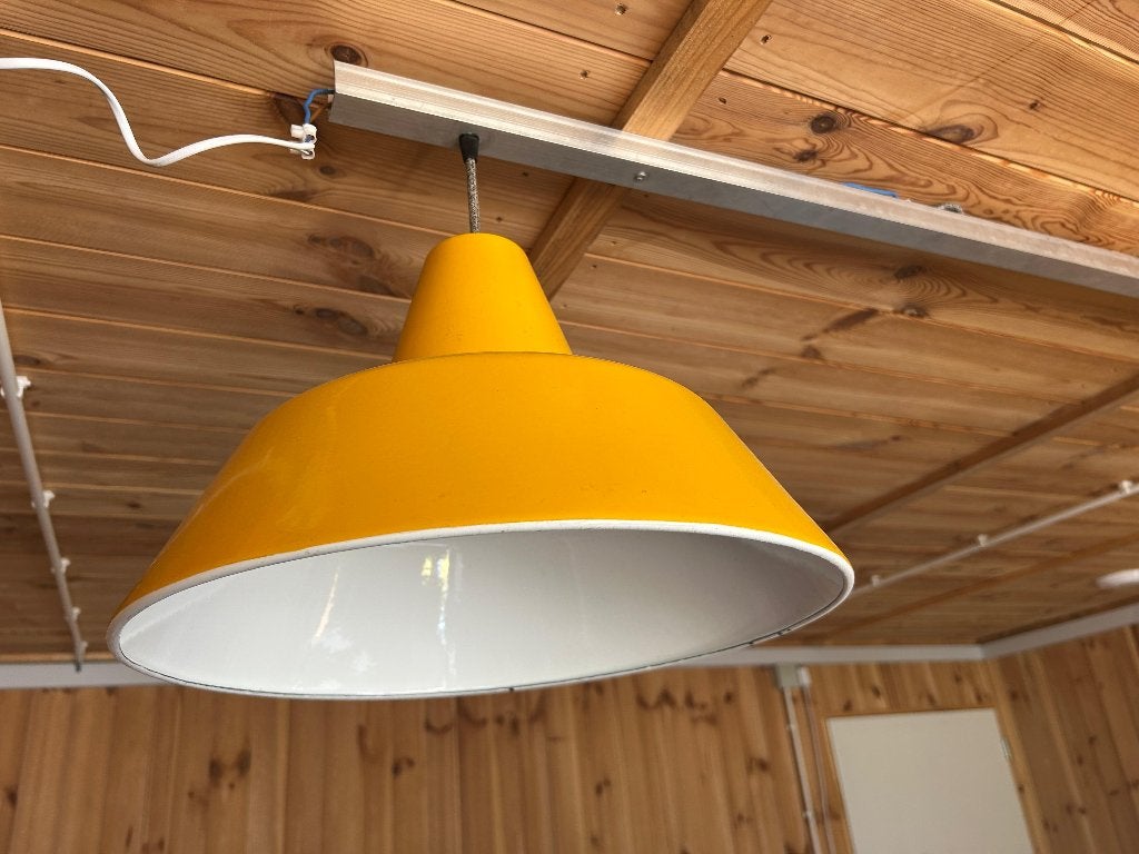 Te koop vintage hanglamp van het merk Louis Poulsen, Ophalen, Gebruikt, Vintage functioneel, Metaal