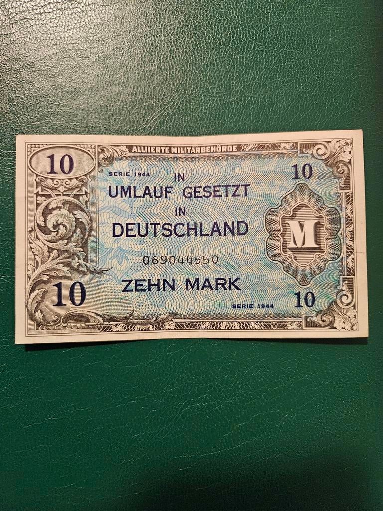 10 mark Duitsland 1944 jaar, Postzegels en Munten, Bankbiljetten | Europa | Niet-Eurobiljetten, Ophalen of Verzenden, Duitsland