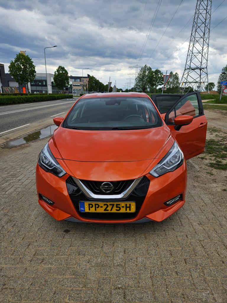 Nissan Micra 0.9 Ig-t 90pk 2017, Auto's, Voorwielaandrijving, 898 cc, Stof, Origineel Nederlands