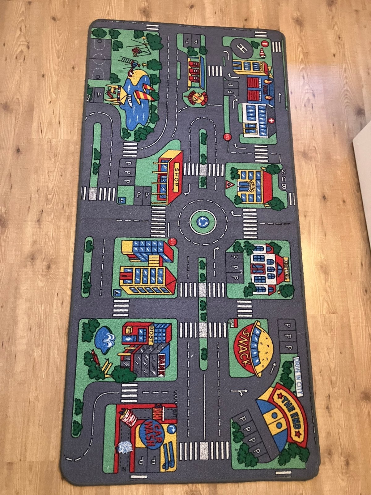 Autobaan speelkleed 100x200cm, Ophalen, Zo goed als nieuw