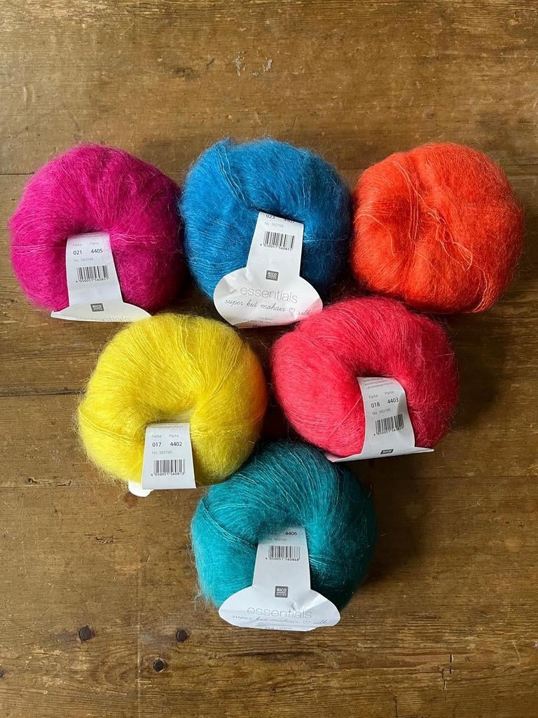 Garens Rico. Super kid mohair and silk., Hobby en Vrije tijd, Breien en Haken, Ophalen of Verzenden, Nieuw, Breien of Haken, Wol of Garen