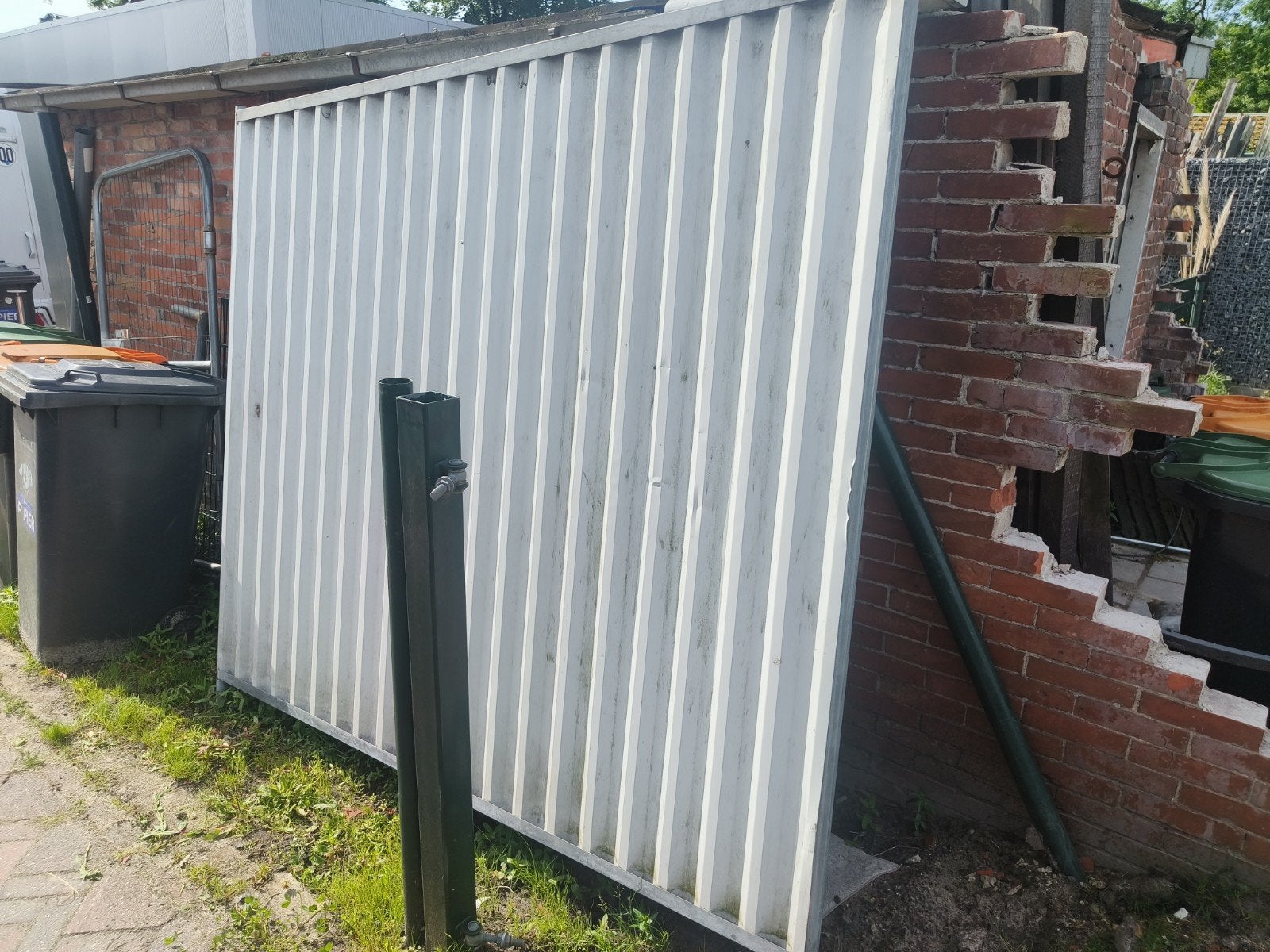 Metalen scherm 10x, Minder dan 250 cm, Schuur, Ophalen of Verzenden, Zonder ramen