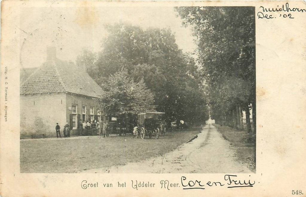 388-425-017 Uddel Groet van het Uddeler Meer, Verzamelen, Verzenden, Voor 1920, Gelderland