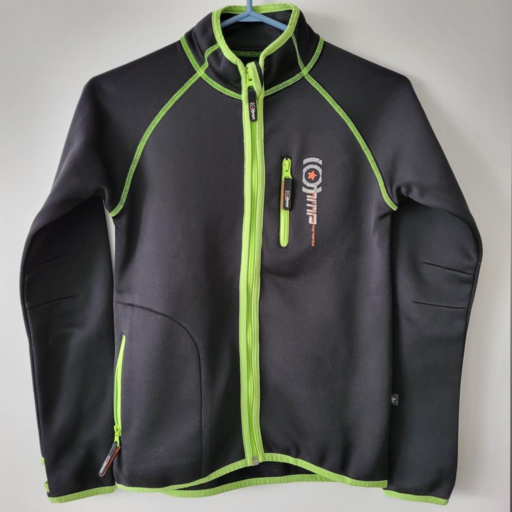 Molo Softshell Jas Zwart met Neon Groen - Maat 152, Ophalen of Verzenden