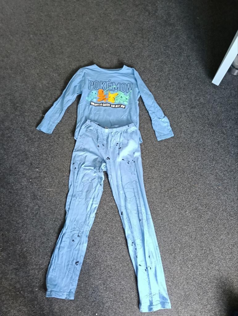 Pokémon Pyjama Set - Lichtblauw met Pikachu, Ophalen of Verzenden, Zo goed als nieuw, Overige maten