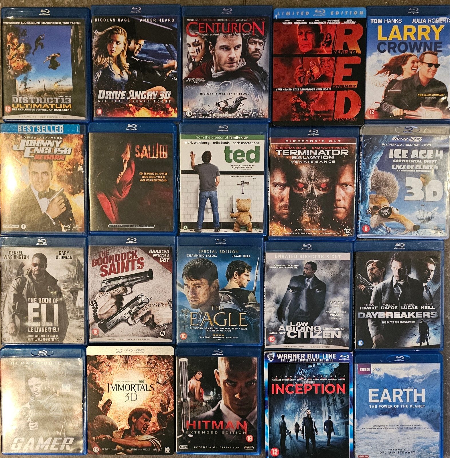 Blu-ray collectie: 20 diverse films (actie, thriller, 3D), Vanaf 16 jaar, Overige genres, Nederlands, Ophalen of Verzenden