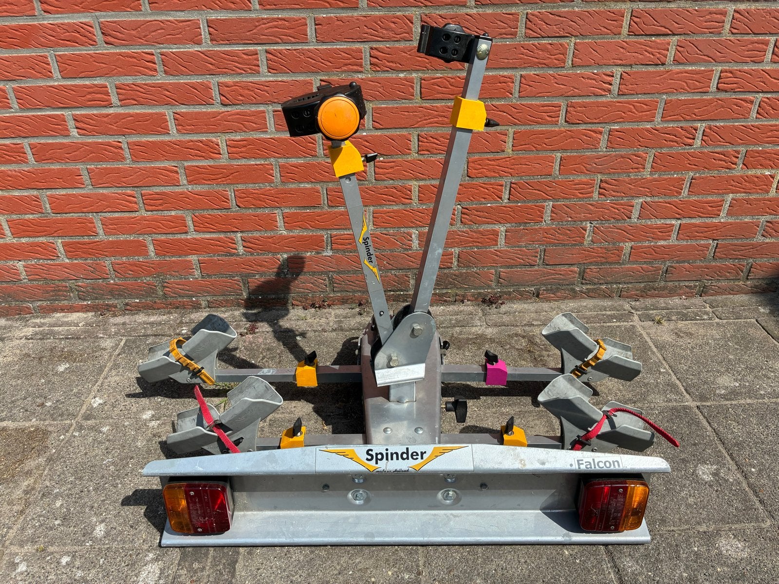 Spinder Falcon RC-2-F trekhaak fietsendrager, Ophalen, 2 fietsen, Gebruikt, Trekhaakdrager