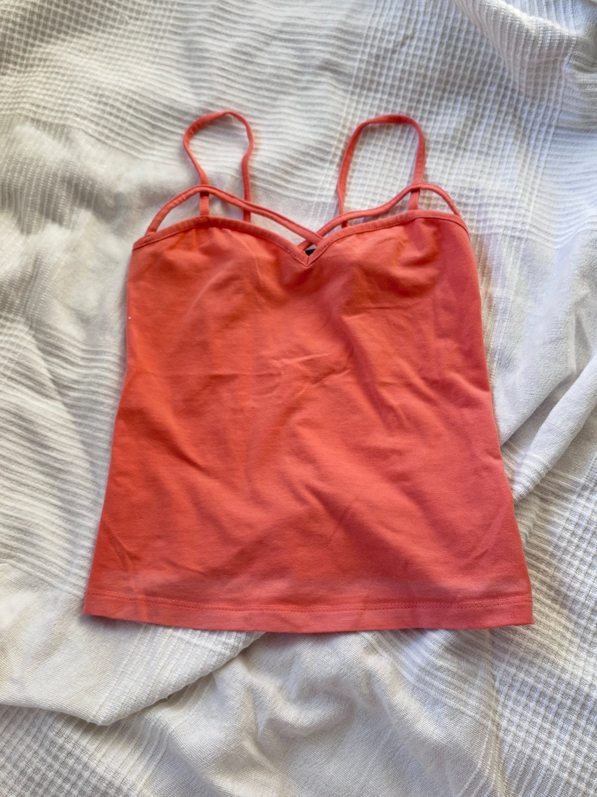 Jennyfer koraalroze topje maat XS, Kleding | Dames, Oranje, Ophalen of Verzenden, Zonder mouw, Maat 34 (XS) of kleiner