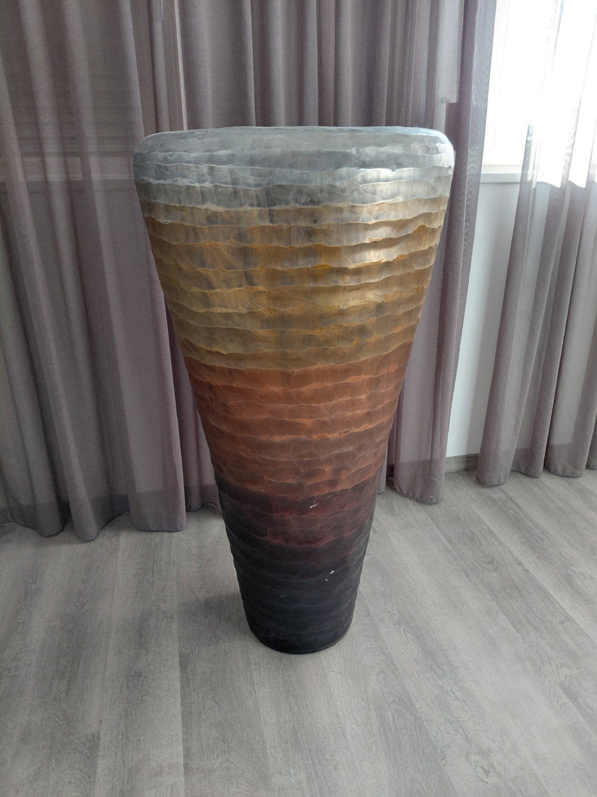 Grote decoratieve vaas met kleurverloop, Antiek en Kunst, Ophalen