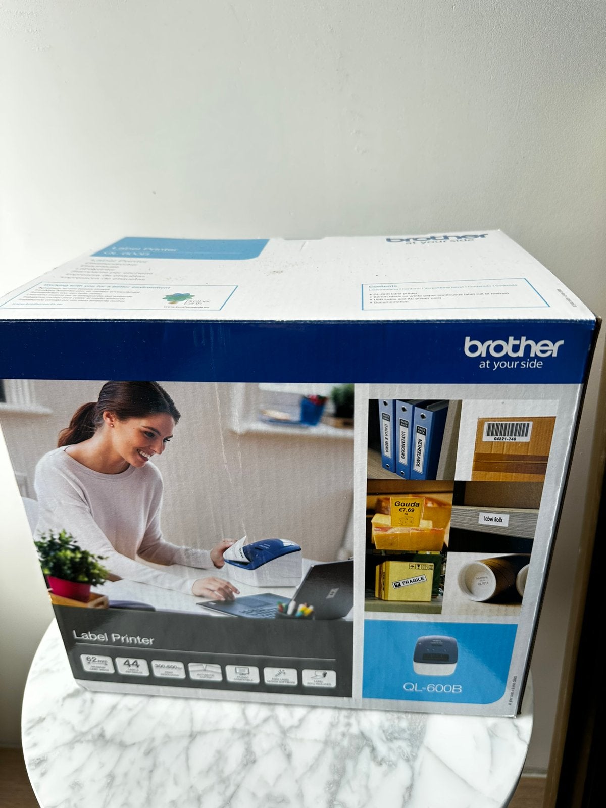 BROTHER QL-600B Printer met extra labels! Nieuw!, Ophalen of Verzenden, Nieuw, Etiket