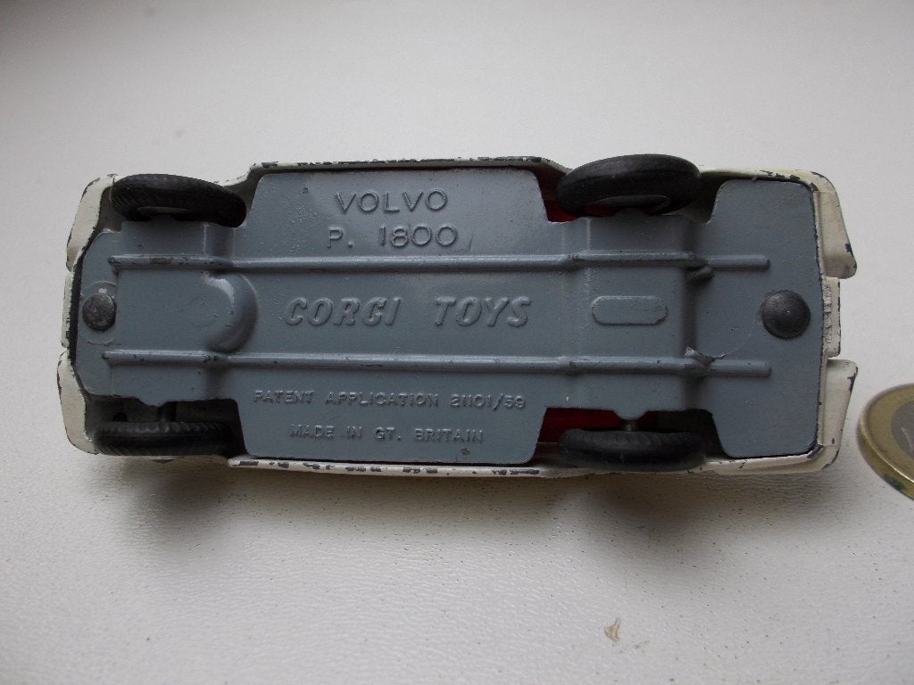 1965 Corgi Toys 258 THE "SAINTS" CAR VOLVO P.1800 (-B-), Ophalen of Verzenden, Gebruikt, Auto, Corgi