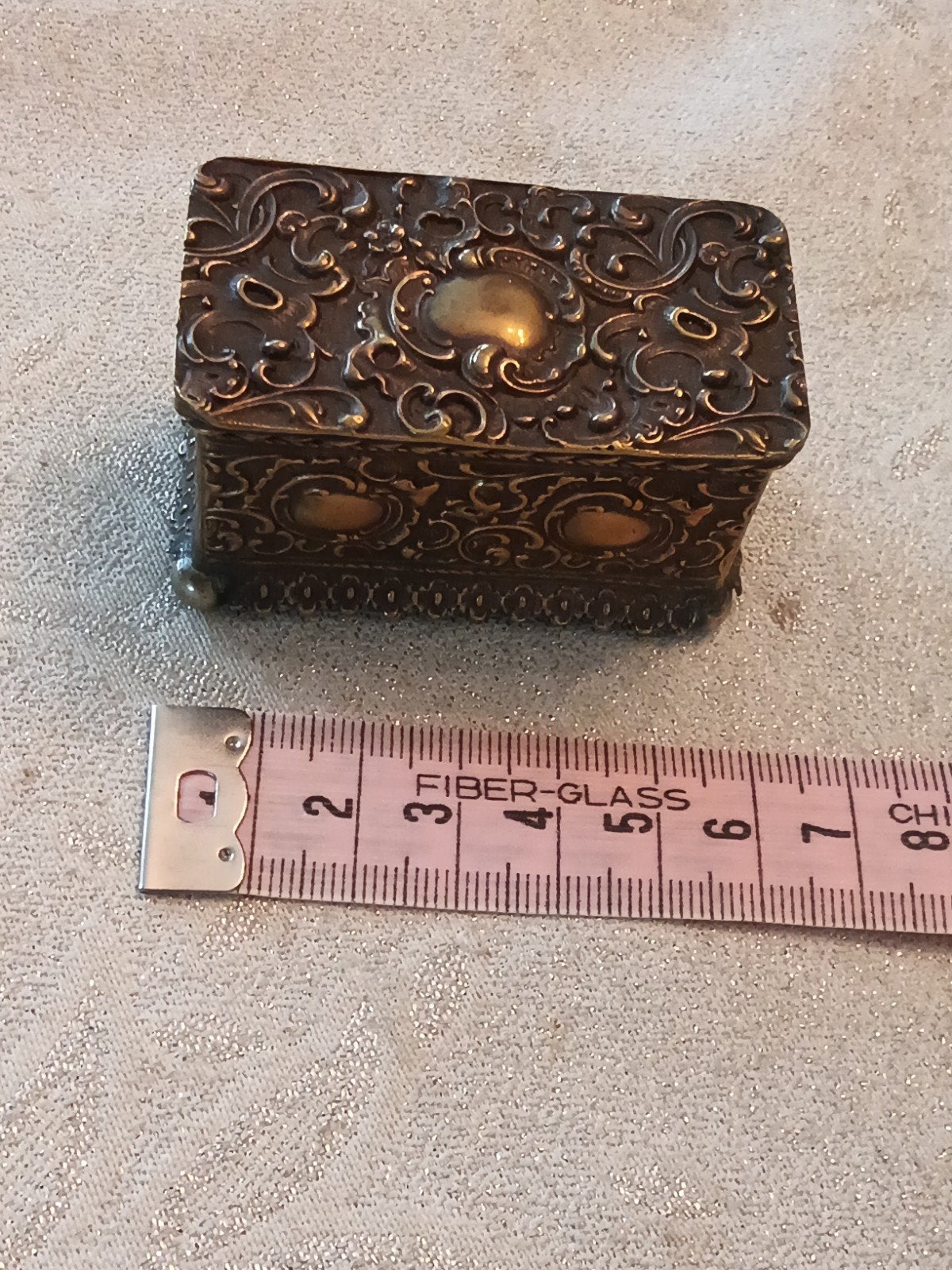 antiek postzegel doosje., Ophalen of Verzenden, Overig
