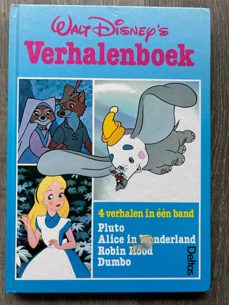 Walt Disney's Verhalenboek - Pluto, Alice, Robin Hood, Dumbo, Ophalen of Verzenden, Gelezen, Sprookjes