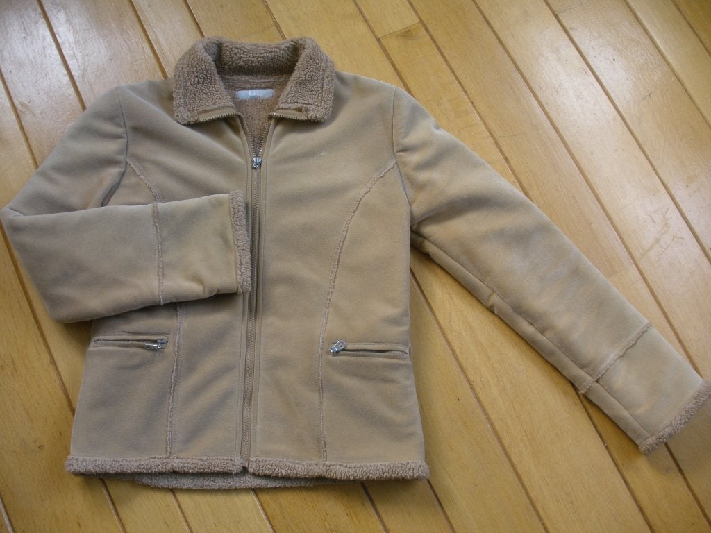 B.S.C. by Max jack jas zand suède borg maat S, Kleding | Dames, Jassen | Winter, Maat 38/40 (M), Beige, Ophalen of Verzenden, Zo goed als nieuw