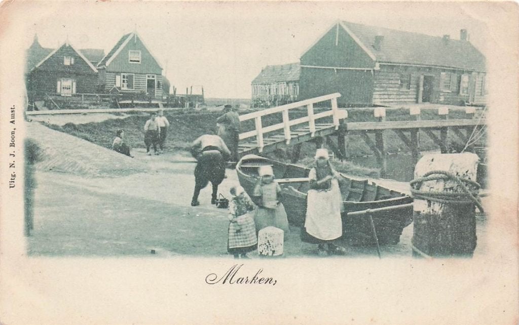 703-012-035 Marken, Verzamelen, Ansichtkaarten | Nederland, Noord-Holland, Voor 1920, Verzenden
