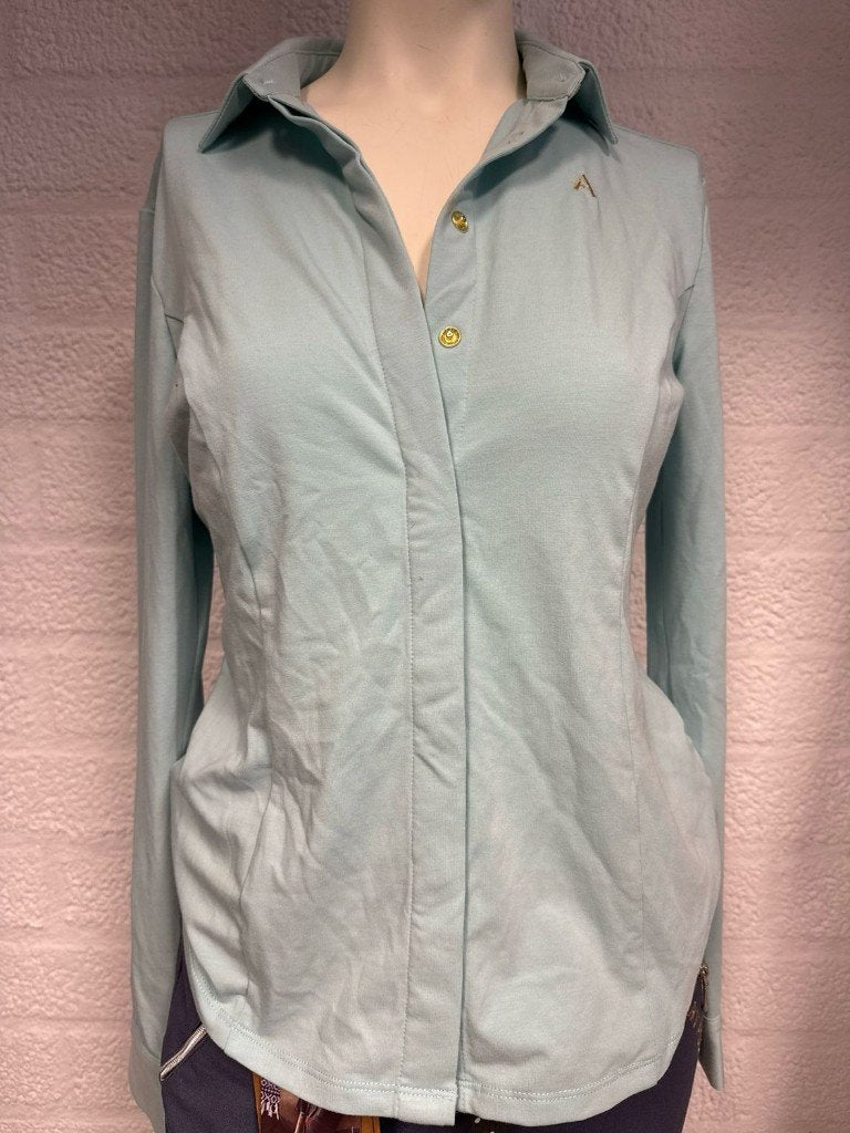 Anky lange mouwen top blauw 36, Dieren en Toebehoren, Paardrijkleding, Ophalen, Blauw, Gebruikt, Dressuur